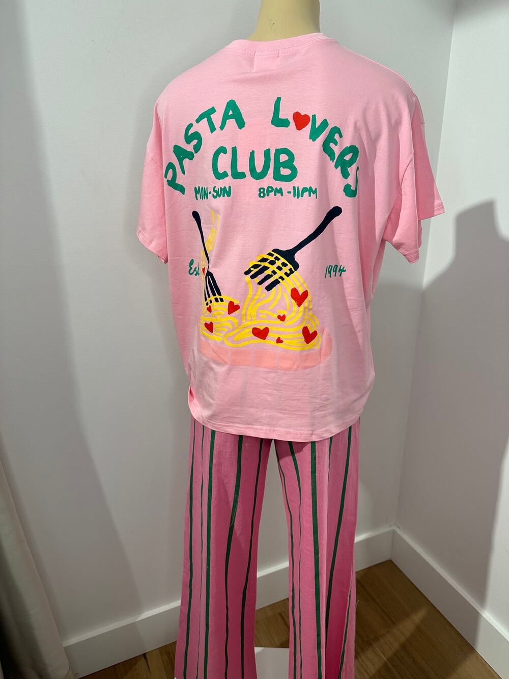 New By Frankie Pasta Lovers Club Size Large MSRP $109